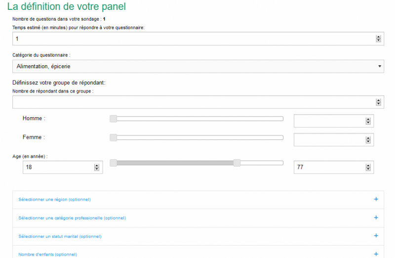 Panel de répondants Dragn Survey